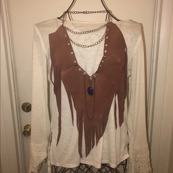 Free People Jewelry - Brown leather boho necklace